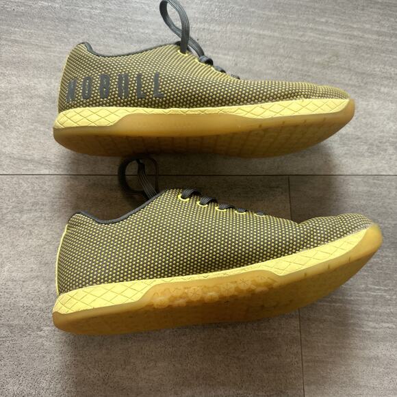 NO BULL Mens Outwork Cross Training Shoe 7.5 Yellow Sneaker Gym Workout